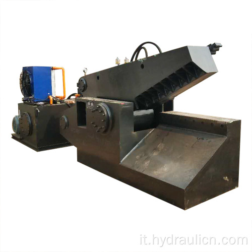 Cesoia idraulica automatica per tondo per cemento armato in acciaio metallico